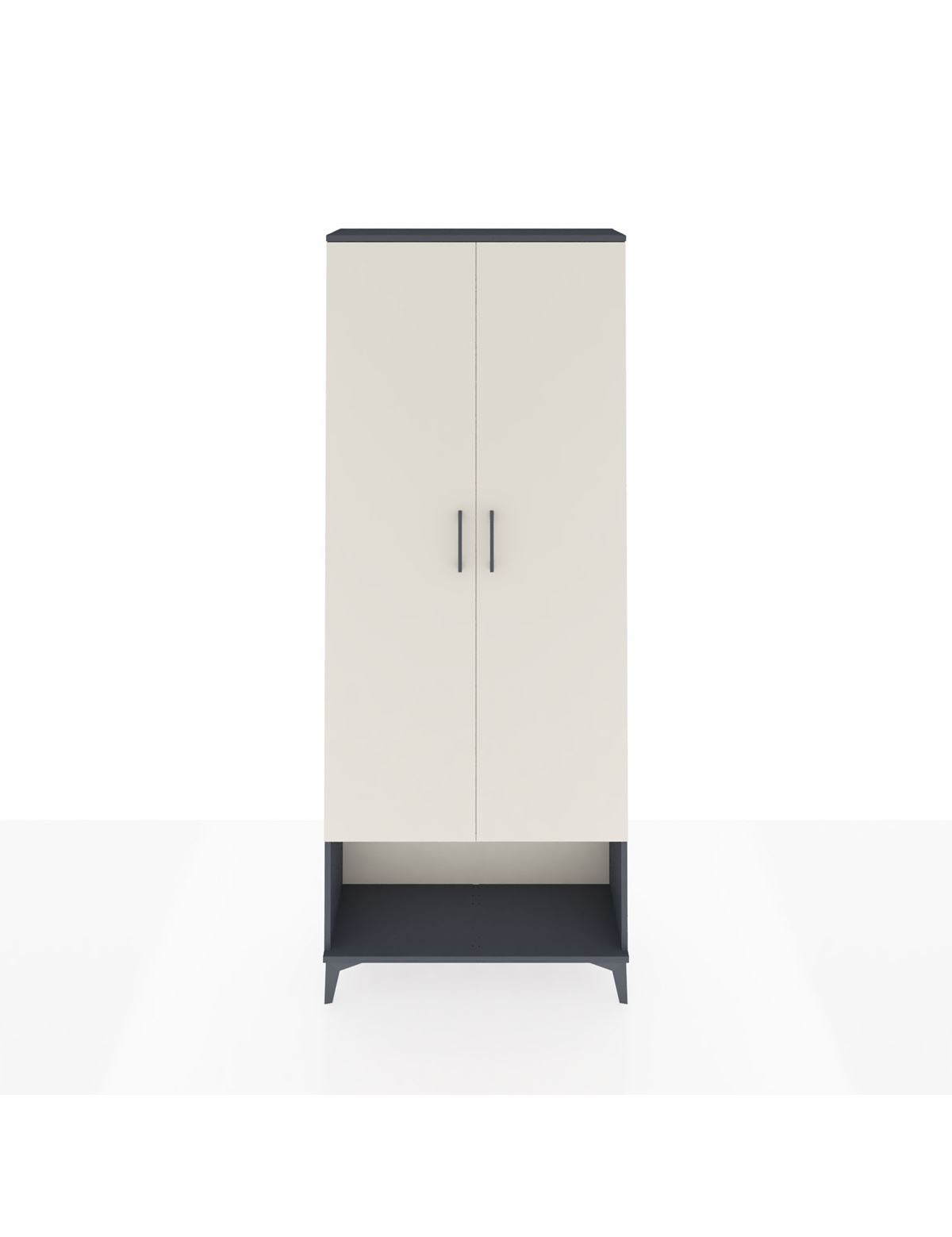 Arges Dolap 5 Raflı 2 Kapaklı 88x30x221 Antrasit-Aytaşı