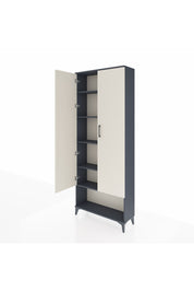 Arges Dolap 5 Raflı 2 Kapaklı 88x30x221 Antrasit-Aytaşı