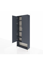 Arges Dolap 5 Raflı 2 Kapaklı 88x30x221 Antrasit-Antrasit