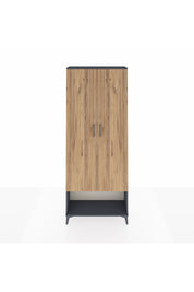 Arges Dolap 5 Raflı 2 Kapaklı 88x30x221 Antrasit-Çam