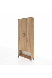 Arges Dolap 5 Raflı 2 Kapaklı 88x30x221 Çam-Çam