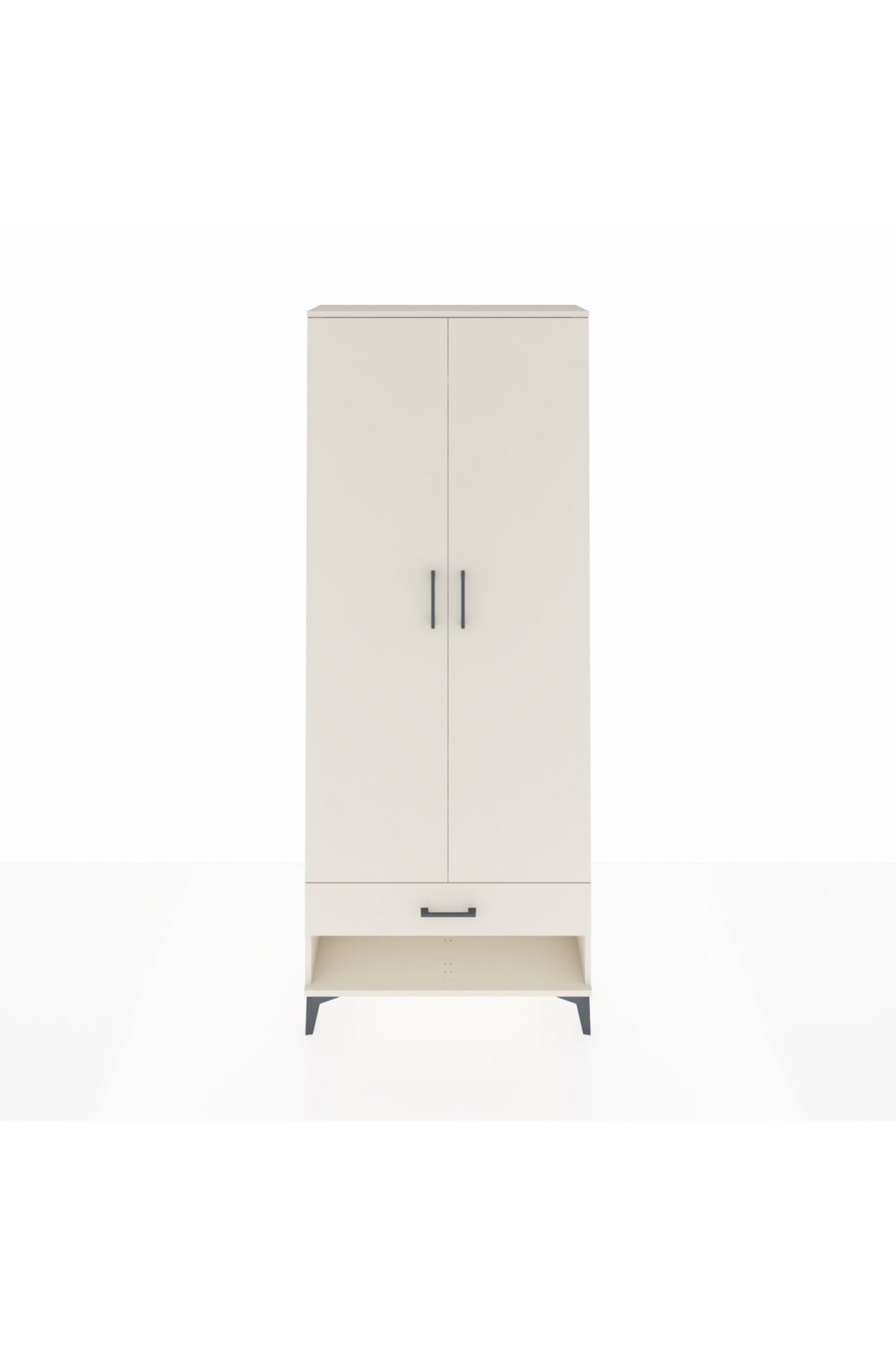 Arges Dolap 2 Raflı Tek Çekmeceli Tek Askılı 88x30x221 Aytaşı-Aytaşı