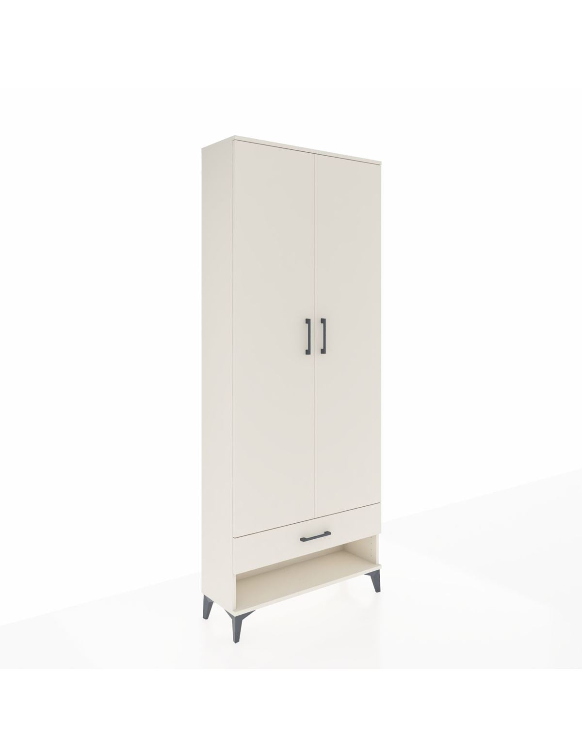 Arges Dolap 2 Raflı Tek Çekmeceli Tek Askılı 88x30x221 Aytaşı-Aytaşı