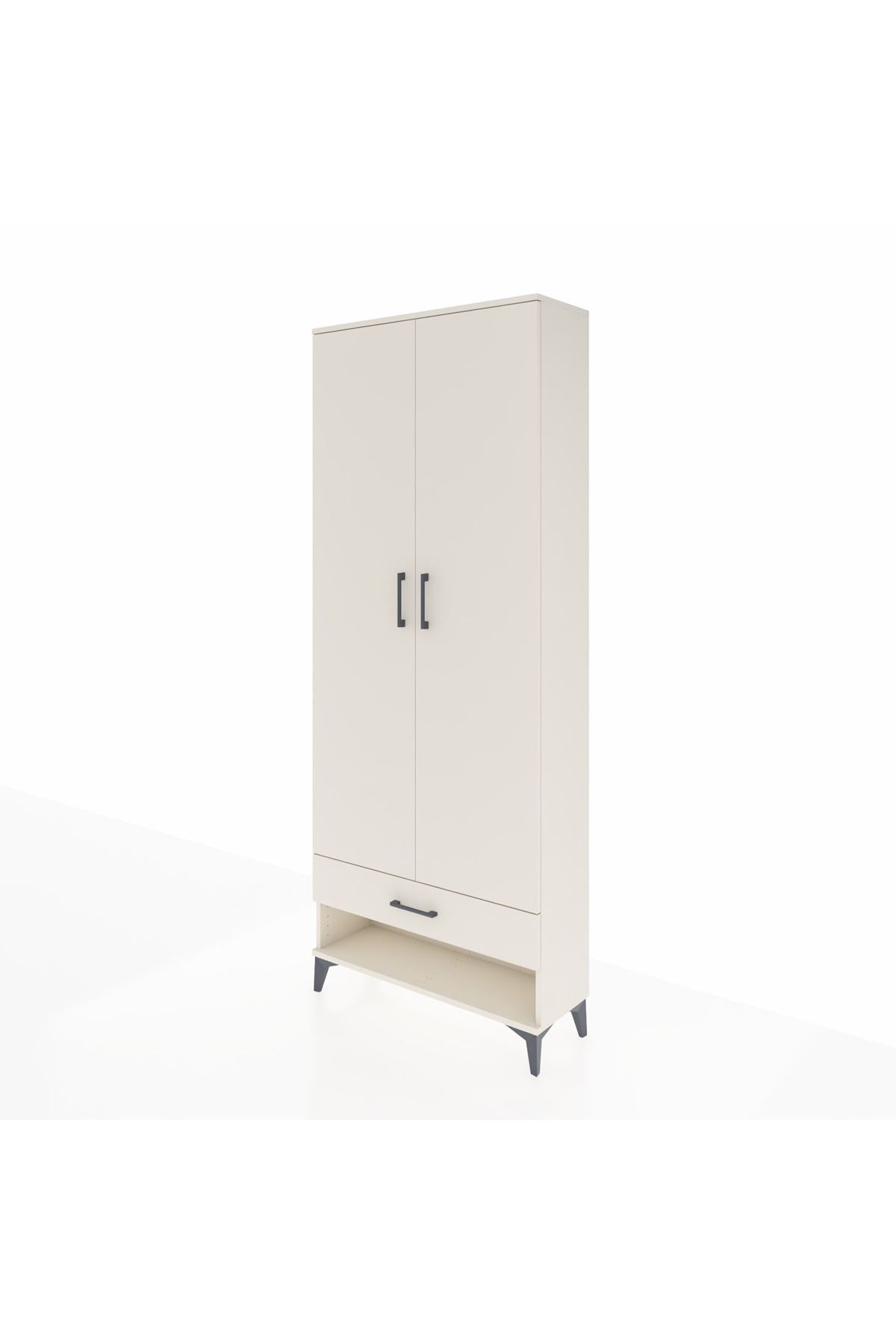 Arges Dolap 2 Raflı Tek Çekmeceli Tek Askılı 88x30x221 Aytaşı-Aytaşı