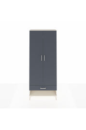 Arges Dolap 2 Raflı Tek Çekmeceli Tek Askılı 88x30x221 Aytaşı-Antrasit