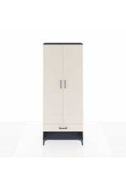 Arges Dolap 2 Raflı Tek Çekmeceli Tek Askılı 88x30x221 Antrasit-Aytaşı