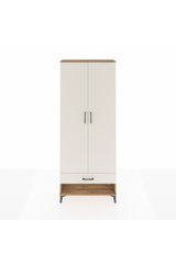 Arges Dolap 2 Raflı Tek Çekmeceli Tek Askılı 88x30x221