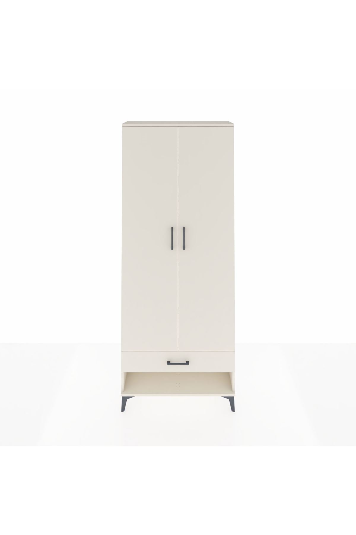 Arges Dolap 5 Raflı Tek Çekmeceli 2 Kapaklı 88x30x221 Aytaşı-Aytaşı