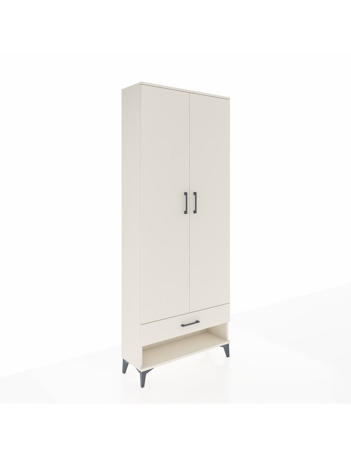 Arges Dolap 5 Raflı Tek Çekmeceli 2 Kapaklı 88x30x221 Aytaşı-Aytaşı