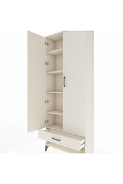 Arges Dolap 5 Raflı Tek Çekmeceli 2 Kapaklı 88x30x221 - S30M016V1A