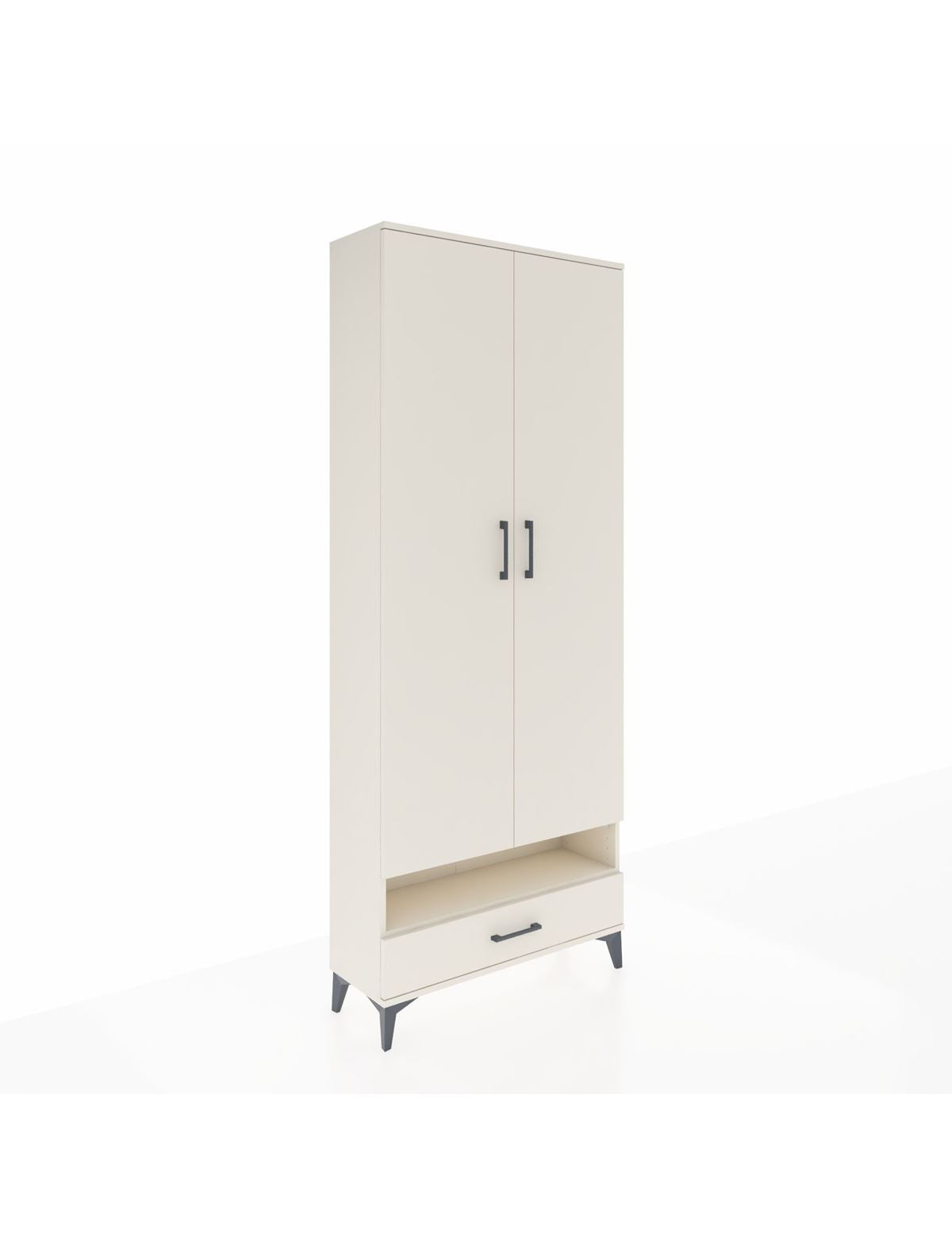 Arges Dolap 2 Raflı Tek Çekmeceli Tek Askılı 88x30x221 Aytaşı-Aytaşı