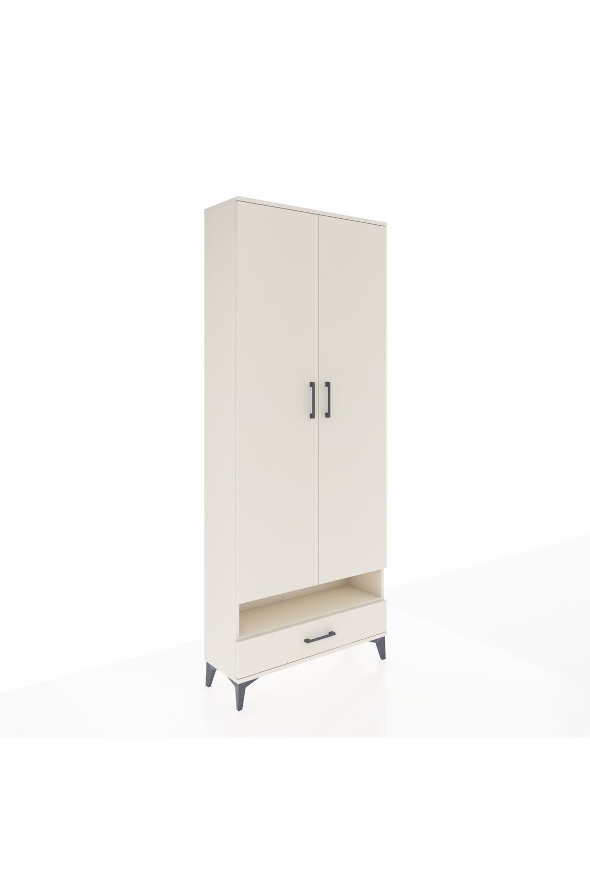 Arges Dolap 2 Raflı Tek Çekmeceli Tek Askılı 88x30x221 Aytaşı-Aytaşı