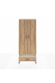 Arges Dolap 2 Raflı Tek Çekmeceli Tek Askılı 88x30x221 Aytaşı-Çam