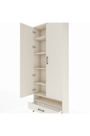 Arges Dolap 6 Raflı Tek Çekmeceli 2 Kapaklı 88x30x221 Aytaşı-Aytaşı