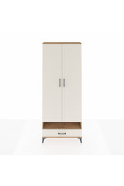 Arges Dolap 6 Raflı Tek Çekmeceli 2 Kapaklı 88x30x221 Çam-Aytaşı