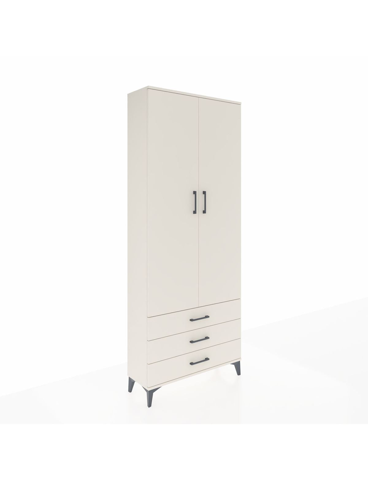 Arges Dolap 2 Raflı 3 Çekmeceli Tek Askılı 88x30x221 Aytaşı-Aytaşı