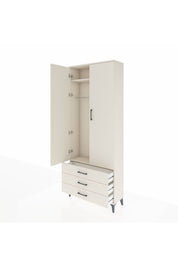 Arges Dolap 2 Raflı 3 Çekmeceli Tek Askılı 88x30x221 Aytaşı-Aytaşı