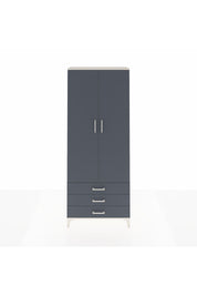 Arges Dolap 2 Raflı 3 Çekmeceli Tek Askılı 88x30x221 Aytaşı-Antrasit