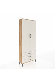 Arges Dolap 2 Raflı 3 Çekmeceli Tek Askılı 88x30x221 Çam-Aytaşı