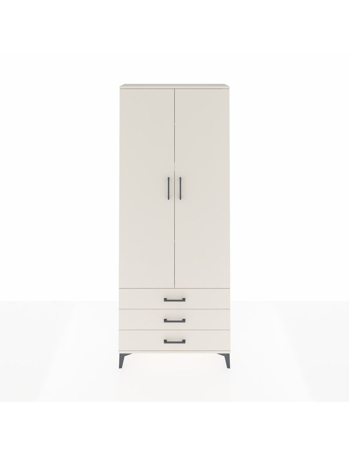 Arges Dolap 4 Raflı 3 Çekmeceli 2 Kapaklı 88x30x221 Aytaşı-Aytaşı