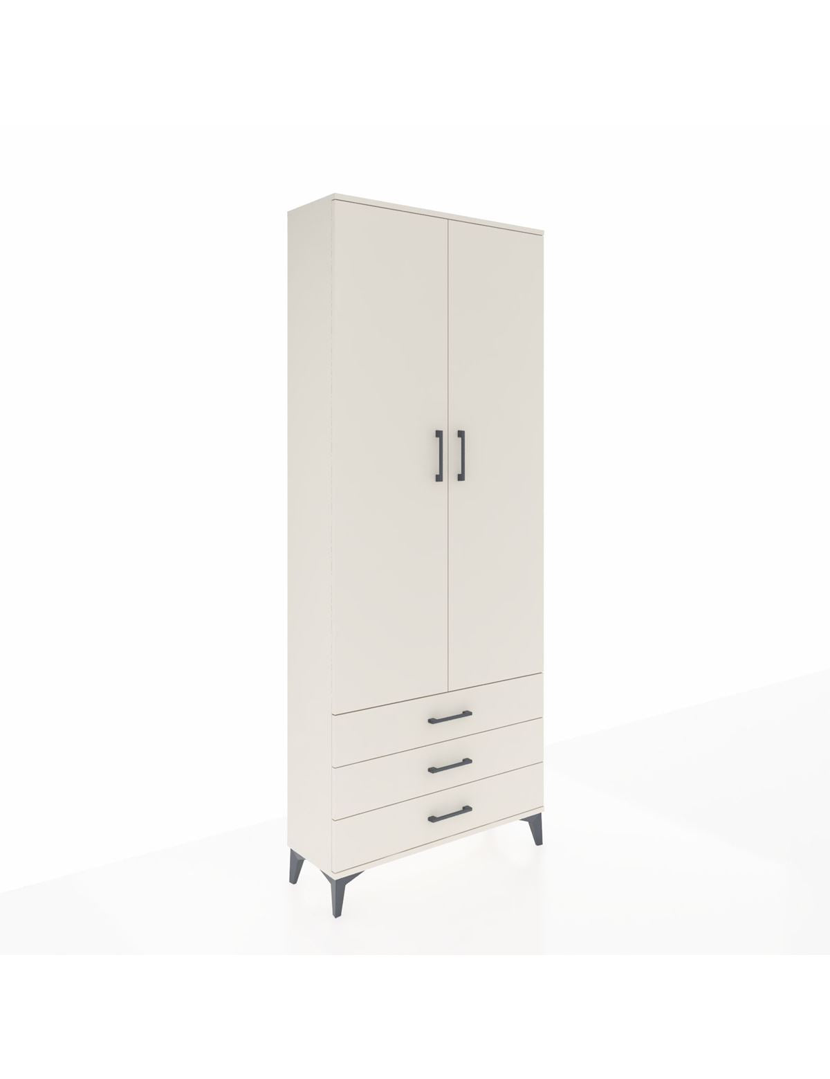 Arges Dolap 4 Raflı 3 Çekmeceli 2 Kapaklı 88x30x221 Aytaşı-Aytaşı