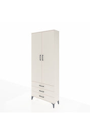 Arges Dolap 4 Raflı 3 Çekmeceli 2 Kapaklı 88x30x221 Aytaşı-Aytaşı