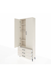 Arges Dolap 4 Raflı 3 Çekmeceli 2 Kapaklı 88x30x221 Aytaşı-Aytaşı