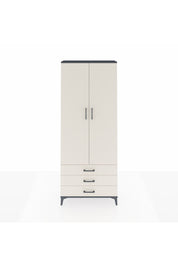 Arges Dolap 4 Raflı 3 Çekmeceli 2 Kapaklı 88x30x221 Antrasit-Aytaşı