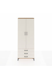 Arges Dolap 4 Raflı 3 Çekmeceli 2 Kapaklı 88x30x221 Çam-Aytaşı