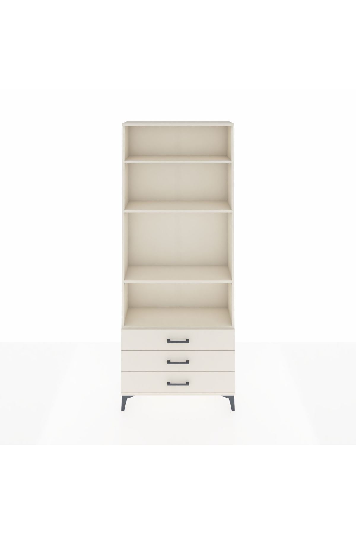 Arges Dolap 4 Raflı 3 Çekmeceli 88x30x221 Aytaşı-Aytaşı