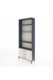 Arges Dolap 4 Raflı 3 Çekmeceli 88x30x221 Antrasit-Aytaşı