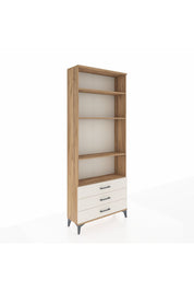 Arges Dolap 4 Raflı 3 Çekmeceli 88x30x221 Çam-Aytaşı