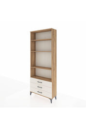 Arges Dolap 4 Raflı 3 Çekmeceli 88x30x221 Çam-Aytaşı