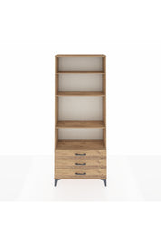 Arges Dolap 4 Raflı 3 Çekmeceli 88x30x221 Çam-Çam