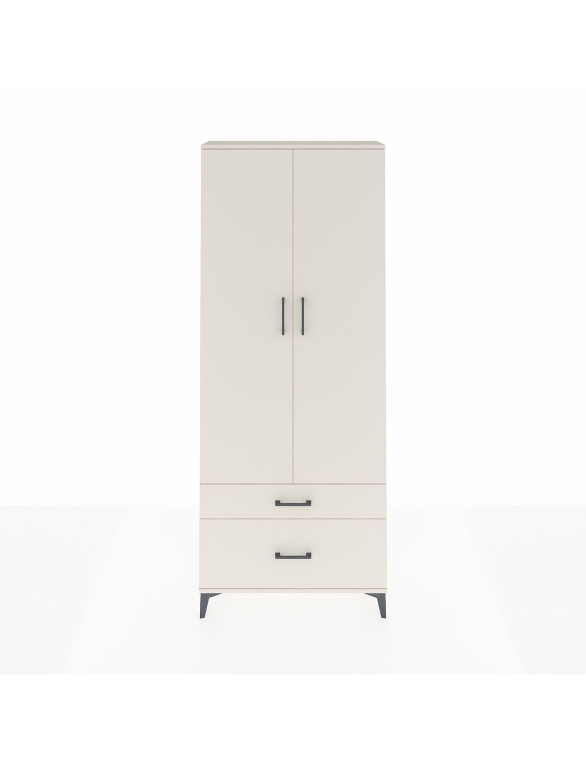 Arges Dolap 2 Raflı 2 Çekmeceli Tek Askılı 88x30x221 Aytaşı-Aytaşı