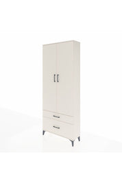 Arges Dolap 2 Raflı 2 Çekmeceli Tek Askılı 88x30x221 Aytaşı-Aytaşı
