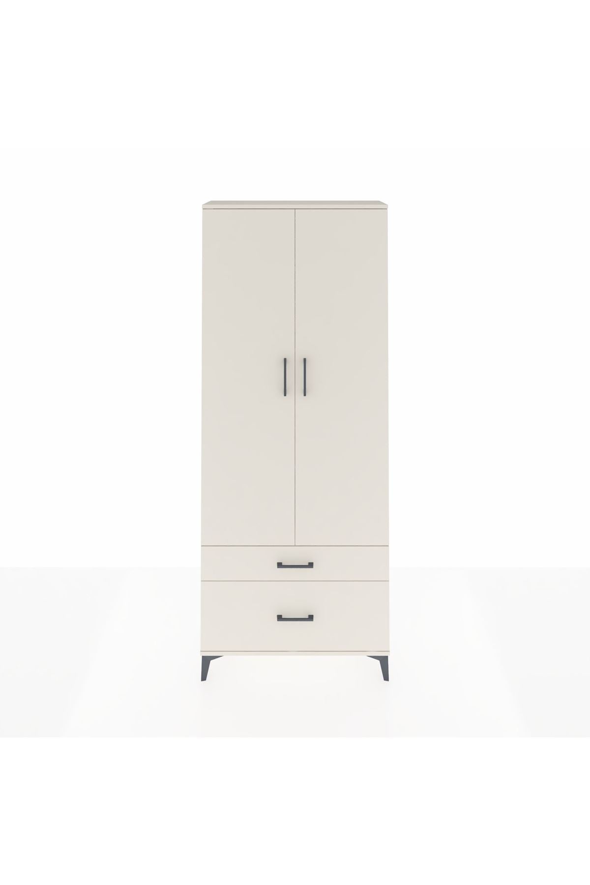 Arges Dolap 4 Raflı 2 Çekmeceli 2 Kapaklı 88x30x221 Aytaşı-Aytaşı