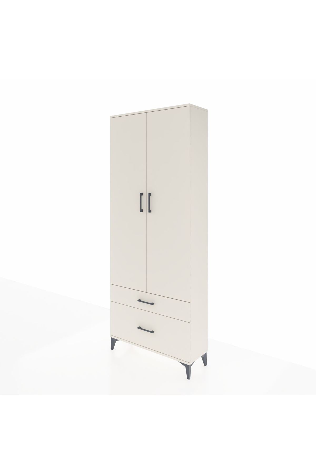 Arges Dolap 4 Raflı 2 Çekmeceli 2 Kapaklı 88x30x221 Aytaşı-Aytaşı