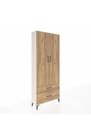 Arges Dolap 4 Raflı 2 Çekmeceli 2 Kapaklı 88x30x221 Aytaşı-Çam