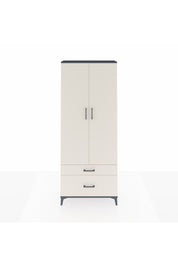 Arges Dolap 4 Raflı 2 Çekmeceli 2 Kapaklı 88x30x221 Antrasit-Aytaşı