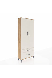 Arges Dolap 4 Raflı 2 Çekmeceli 2 Kapaklı 88x30x221 Çam-Aytaşı