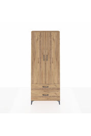 Arges Dolap 4 Raflı 2 Çekmeceli 2 Kapaklı 88x30x221 Çam-Çam