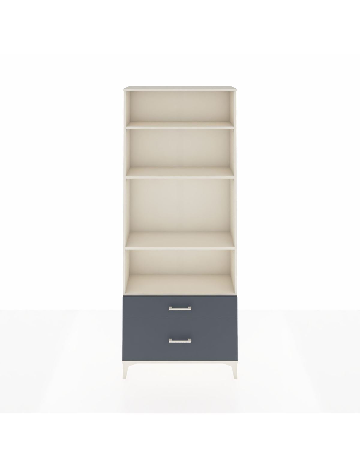 Arges Dolap 4 Raflı 2 Çekmeceli 88x30x221 Aytaşı-Antrasit