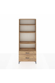 Arges Dolap 4 Raflı 2 Çekmeceli 88x30x221 Çam-Çam