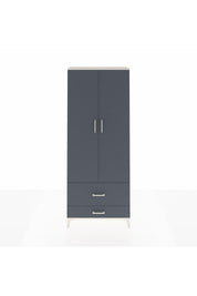 Arges Dolap 2 Raflı 2 Çekmeceli Tek Askılı 88x30x221 Aytaşı-Antrasit