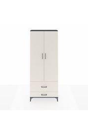 Arges Dolap 4 Raflı 2 Çekmeceli 2 Kapaklı 88x30x221 Antrasit-Aytaşı