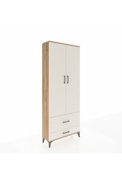 Arges Dolap 4 Raflı 2 Çekmeceli 2 Kapaklı 88x30x221 Çam-Aytaşı