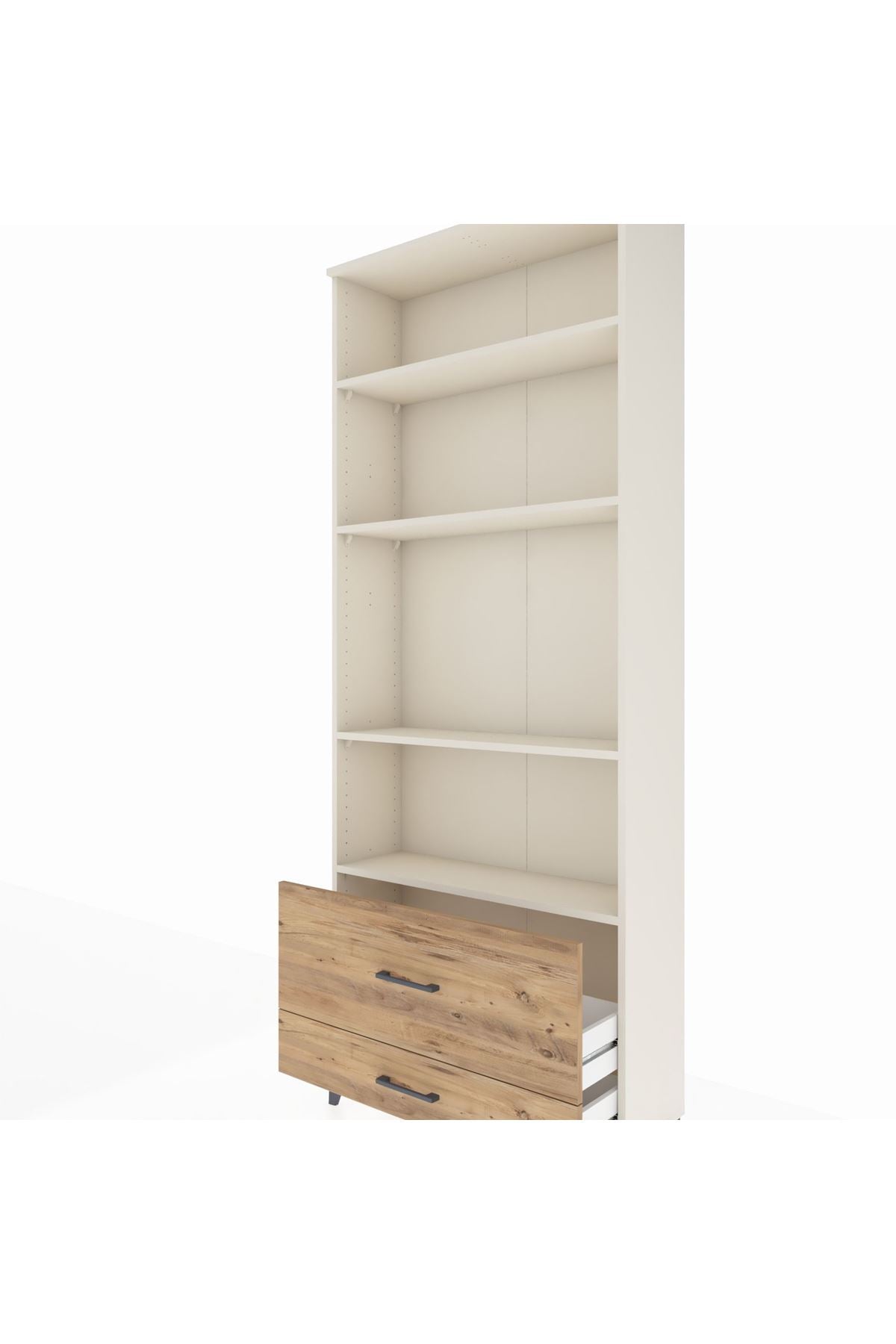 Arges Dolap 4 Raflı 2 Çekmeceli 88x30x221 Aytaşı-Çam