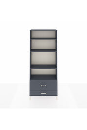 Arges Dolap 4 Raflı 2 Çekmeceli 88x30x221 Antrasit-Antrasit