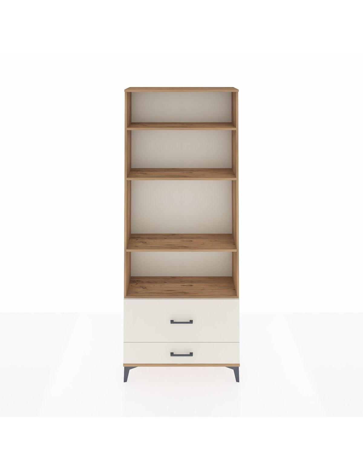 Arges Dolap 4 Raflı 2 Çekmeceli 88x30x221 Çam-Aytaşı